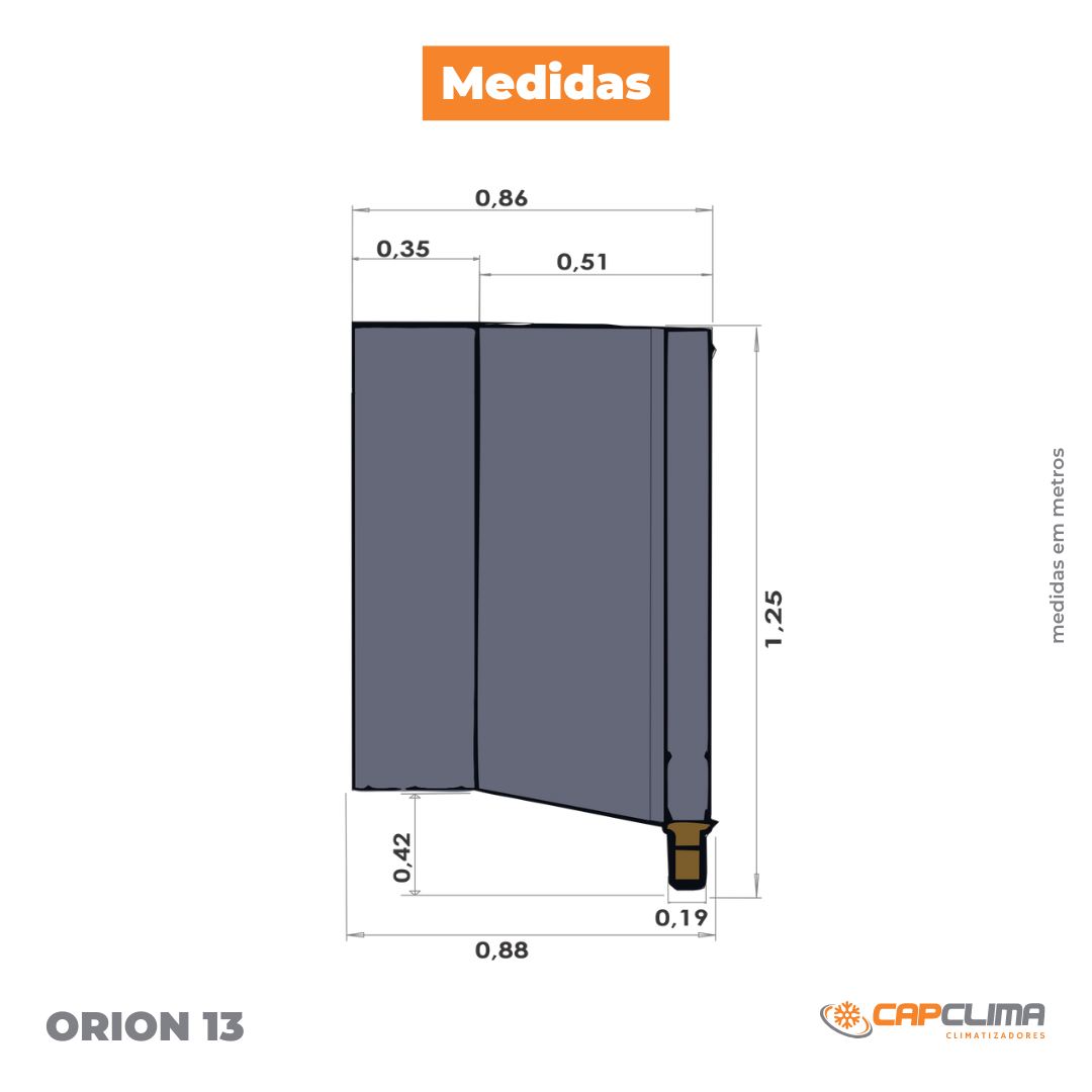 Climatizador Evaporativo Orion 13 Climabrisa - Image 3