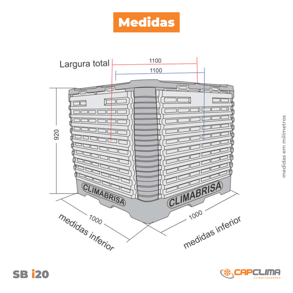 Climatizador Evaporativo SB i20 Climabrisa - Image 6