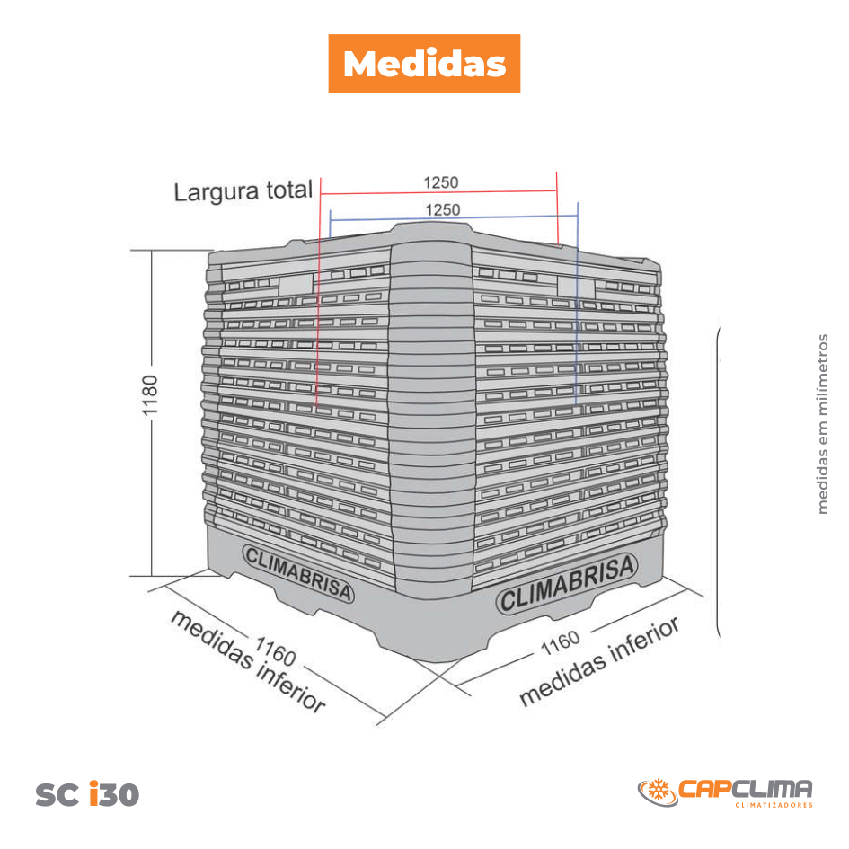 Climatizador Evaporativo SC i30 Climabrisa - Image 6