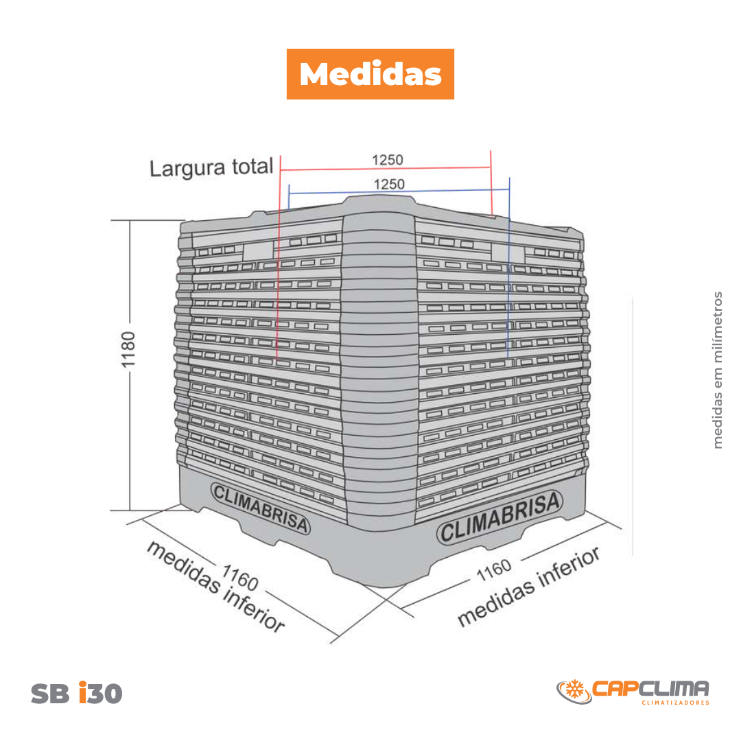 Climatizador Evaporativo SB i30 Climabrisa - Image 3