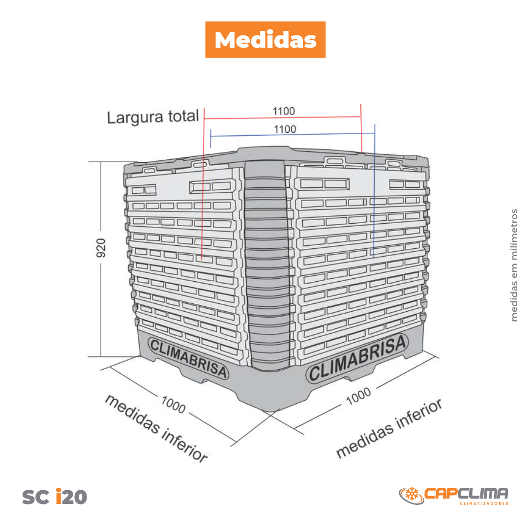 Climatizador Evaporativo SC i20 Climabrisa - Image 5