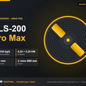 Peletizadora SAPEM PLS-200 Pro Max — 120–150 kg/h — imagem ilustrativa