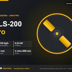 Peletizadora SAPEM PLS-200 Pro — 120–150 kg/h — imagem ilustrativa