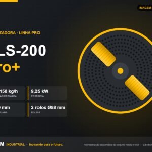 Peletizadora SAPEM PLS-200 Pro+ — 120–150 kg/h — imagem ilustrativa