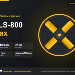 Peletizadora SAPEM PLS-800 Max — 300–400 kg/h — imagem ilustrativa