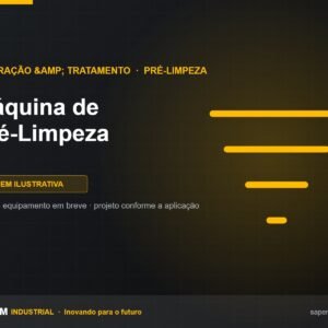 Máquina de Pré-Limpeza SAPEM Industrial — imagem ilustrativa