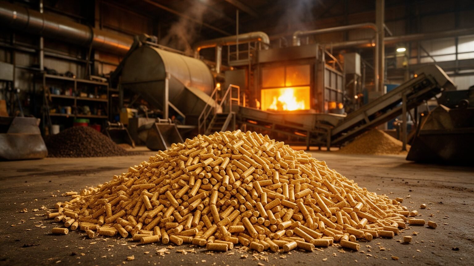 Pellets de Biomassa e Energia — imagem ilustrativa